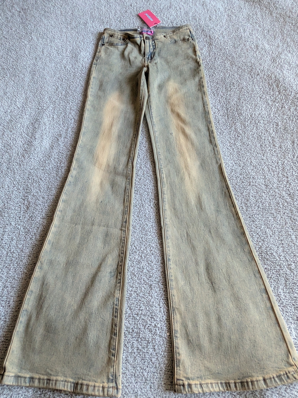 🌼B2G1🌼 Edikted Wide Leg Flare Jeans in Washed Faded Blue